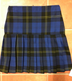 Royal Blue Girls Royal Tartan Skirt
