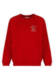 Priors Mill Early Years Red Trutex Crew Neck Sweatshirt
