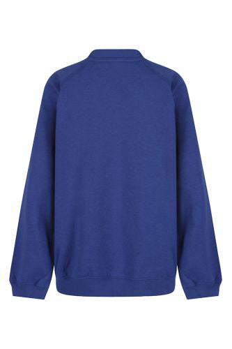 Rose Wood Royal Blue Trutex Sweatshirt Cardigan