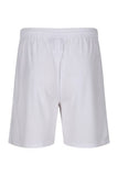 White Embroidered Trutex Sport Shorts Black