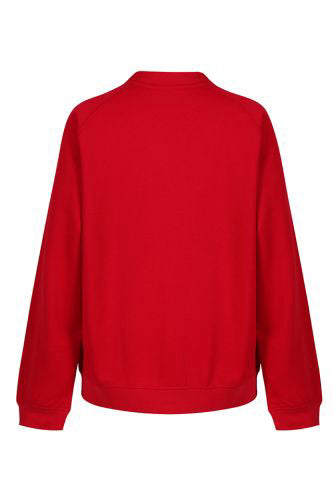 Abbey Federation Red Trutex Sweatshirt Cardigan