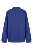 Victoria Lane Royal Blue Trutex Sweatshirt Cardigan