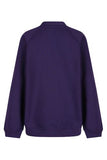 Frederick Nattrass Purple Trutex Sweatshirt Cardigan