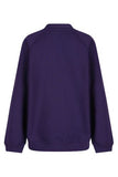 Galley Hill Purple Trutex Sweatshirt Cardigan