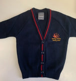 Barley Fields Navy And Red Knitwear Cardigan