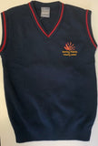 Barley Fields Navy And Red Slipover/Tank Top