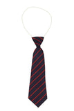 Barley FIelds Navy And Red Elasticated Tie