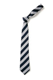 Stokesley Primary Navy And Silver Clip On Tie (Years 1-5 Only)